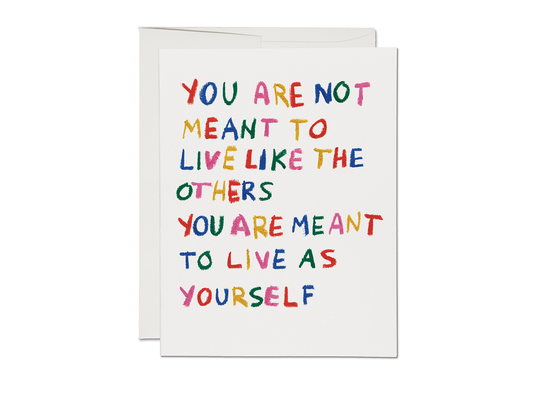 Be Yourself Encouragement Card