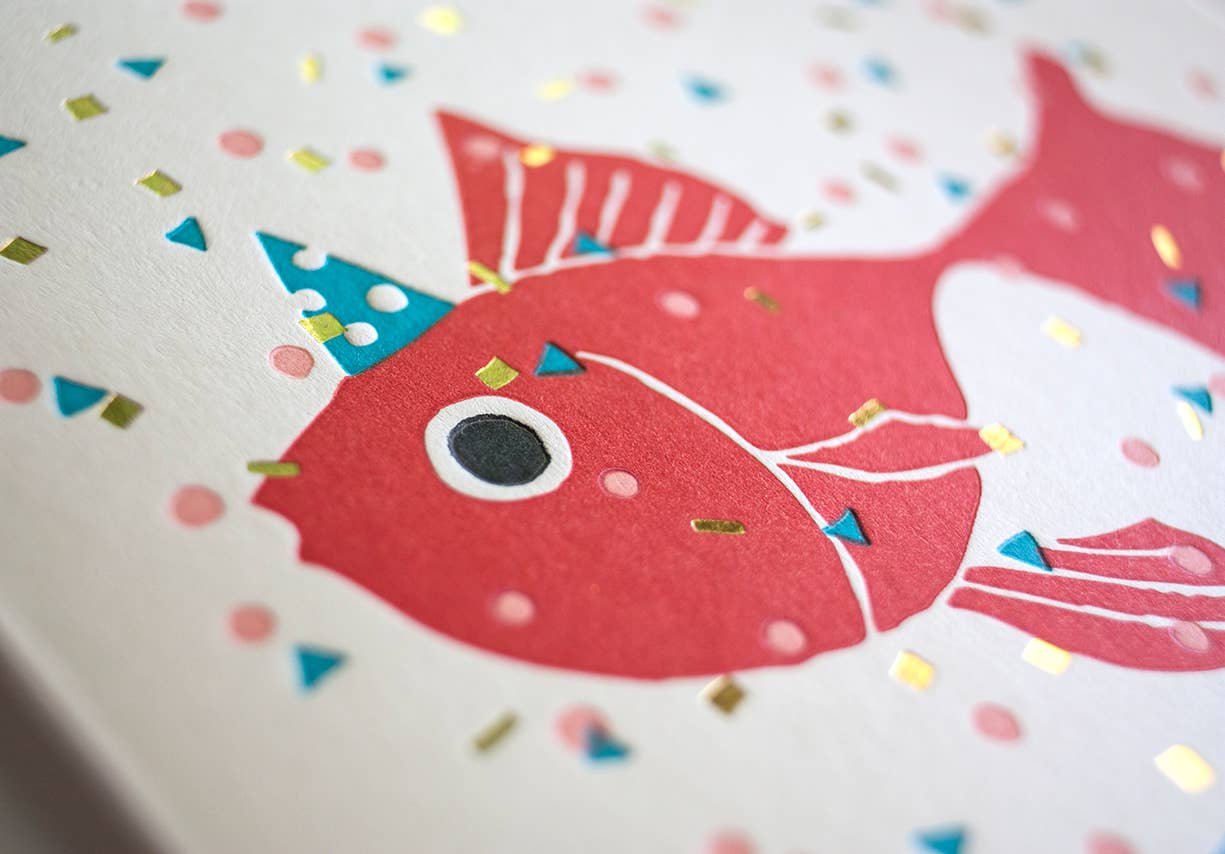 Confetti Goldfish Card