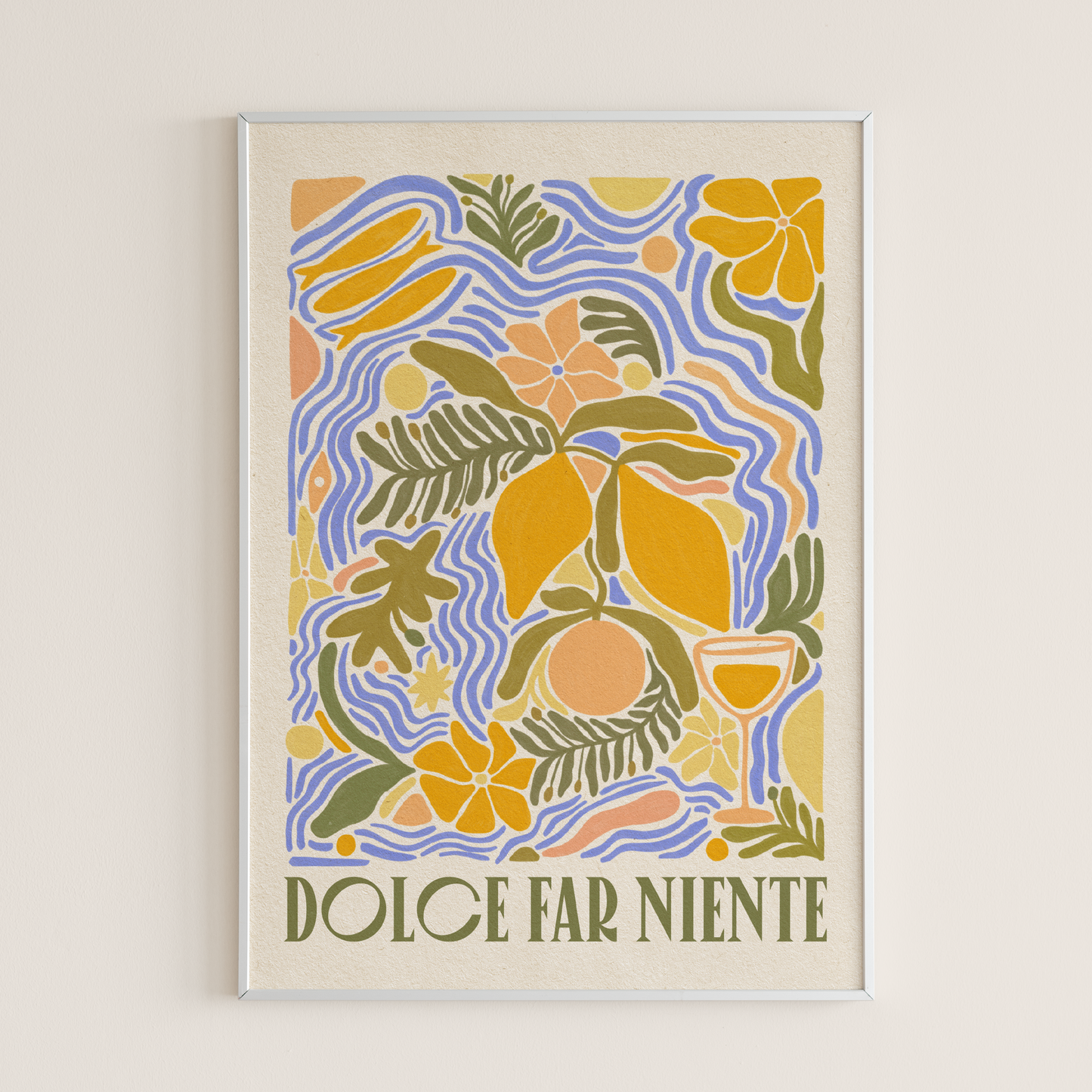 Dolce Far Niente, Italian Summer  Art Print