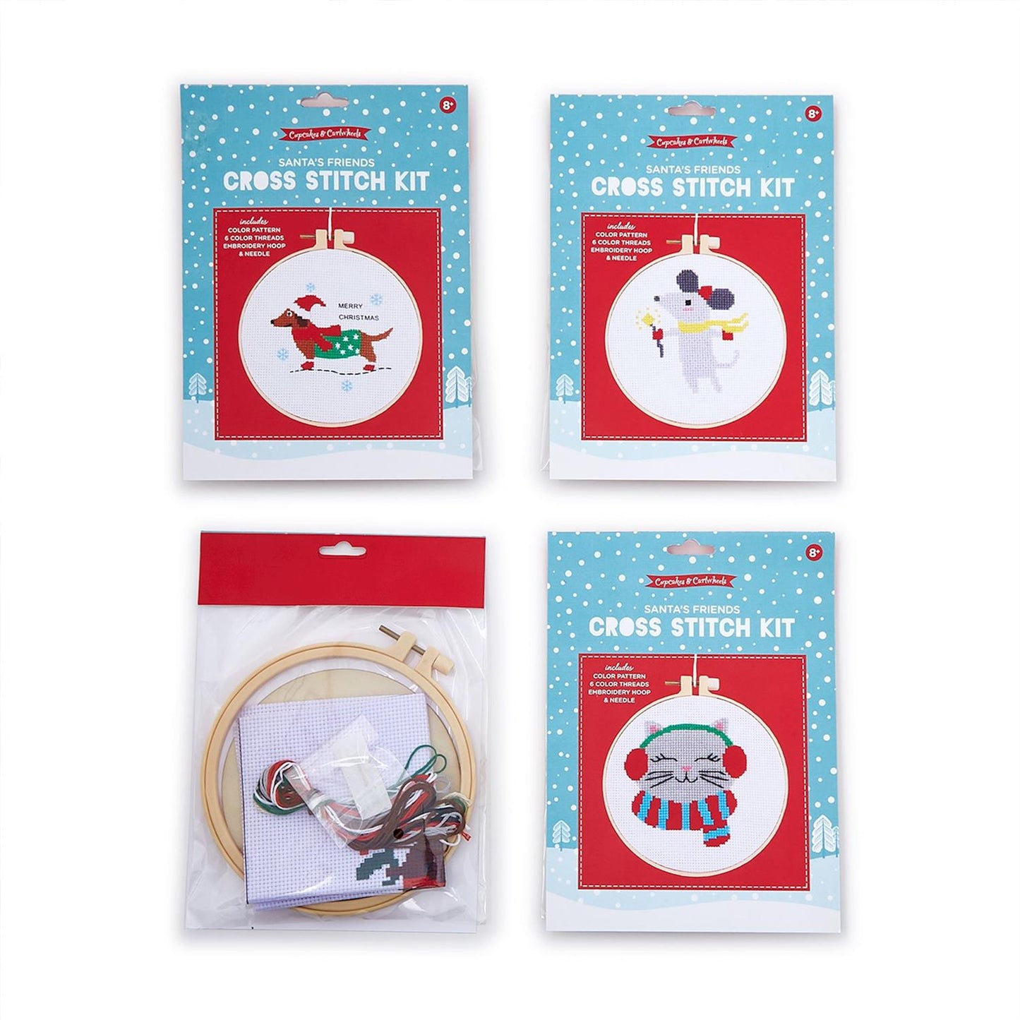 Holiday Cross Stitch Embroidery Kit