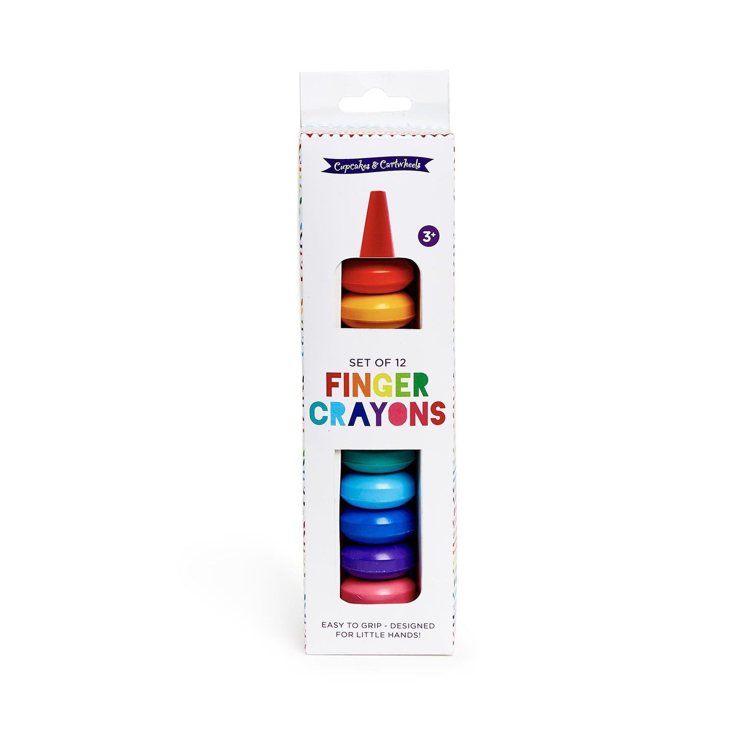 Rainbow Stack Finger Crayon Set