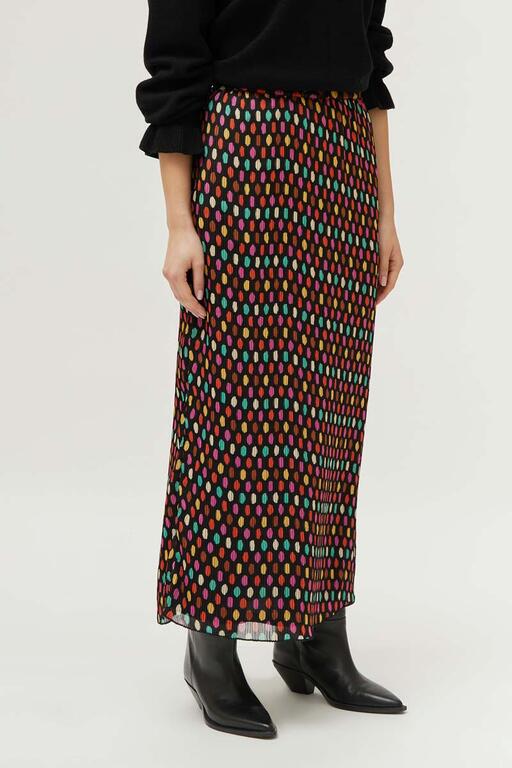 Zoey Dotted Maxi Skirt