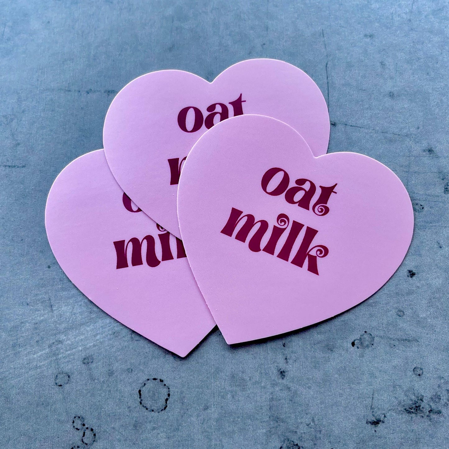 Oat Milk Heart Sticker