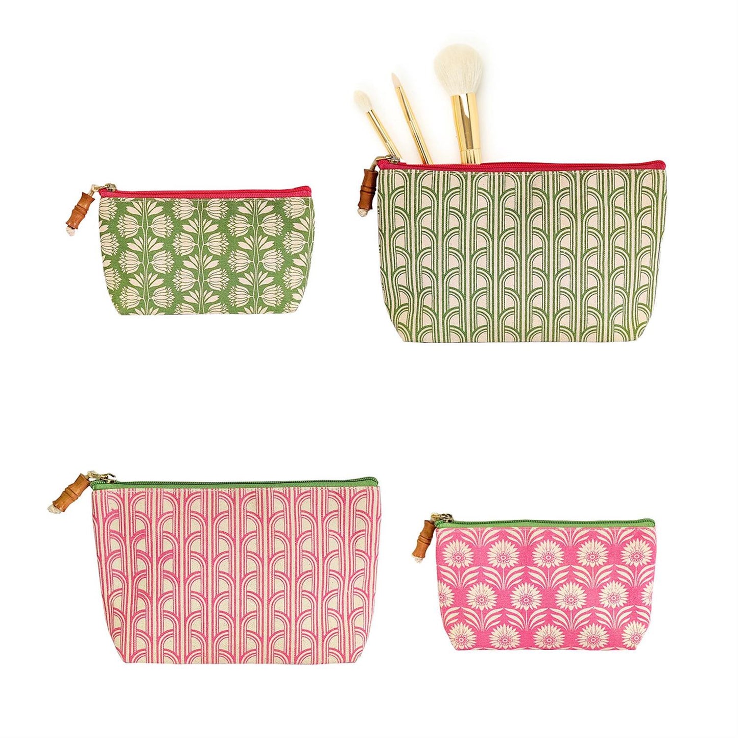 Palm Deco Pouches (Set of 2)