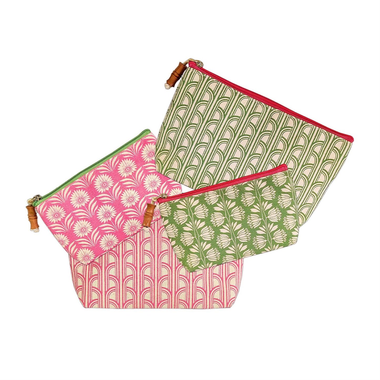 Palm Deco Pouches (Set of 2)