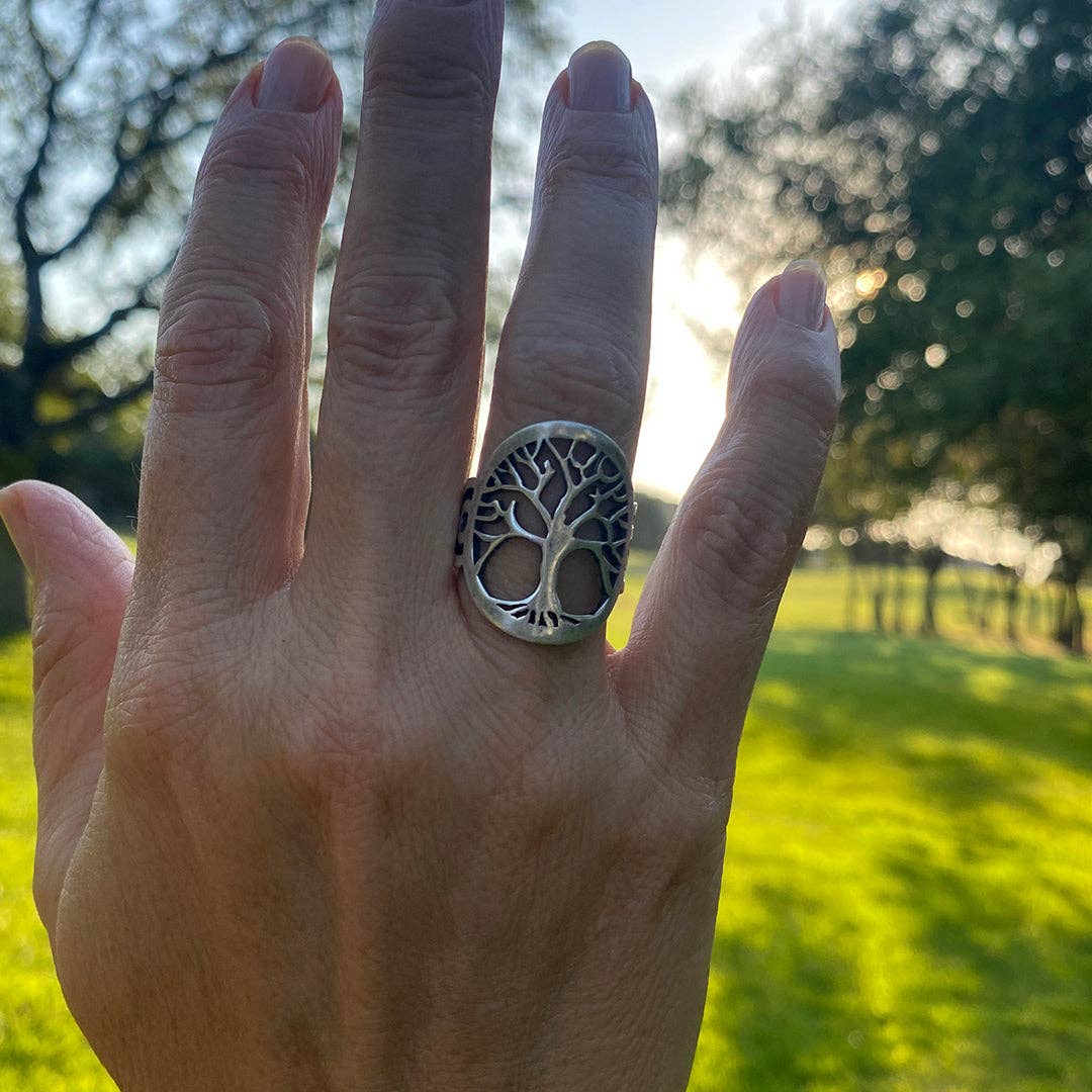 Silver Tree of Life Ring