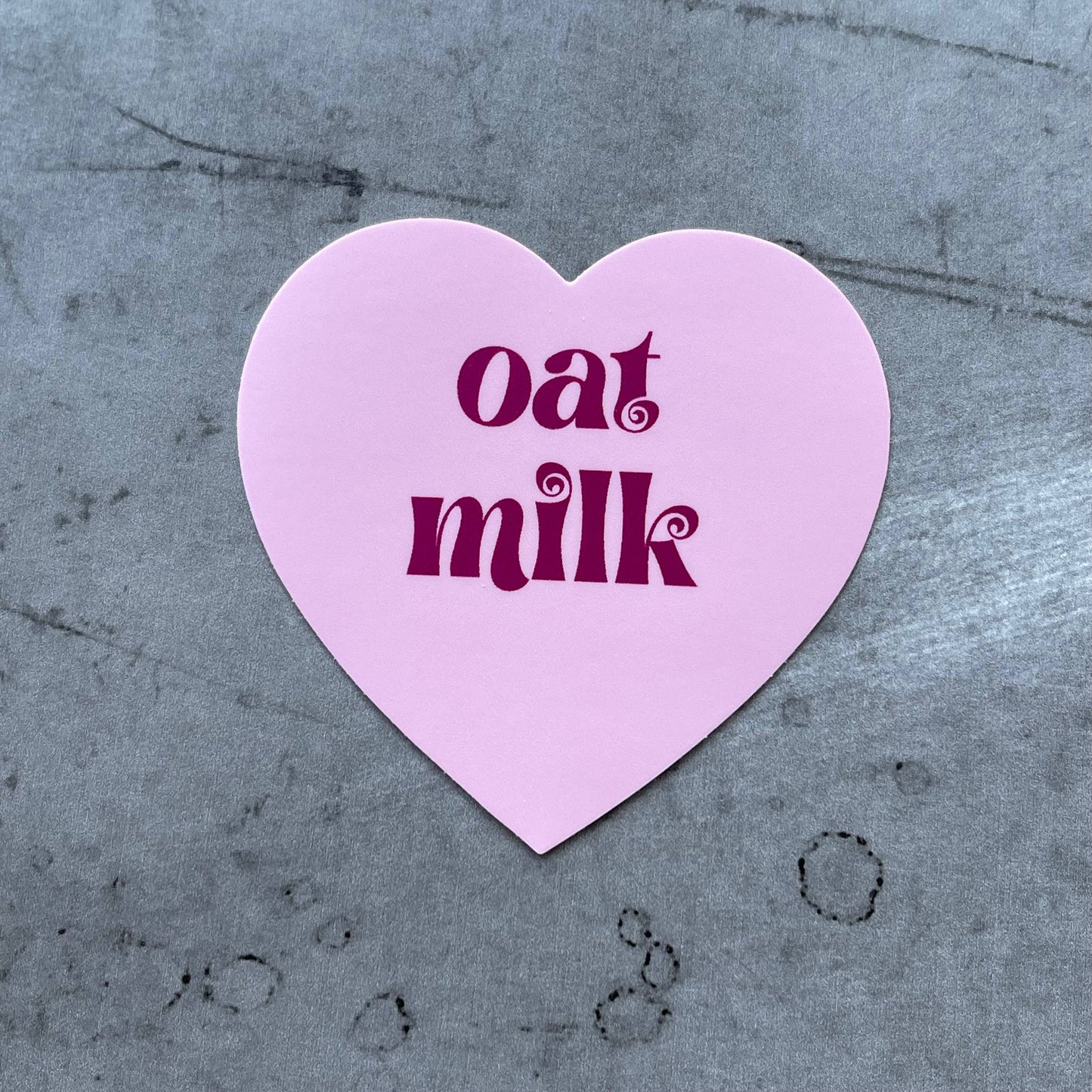 Oat Milk Heart Sticker