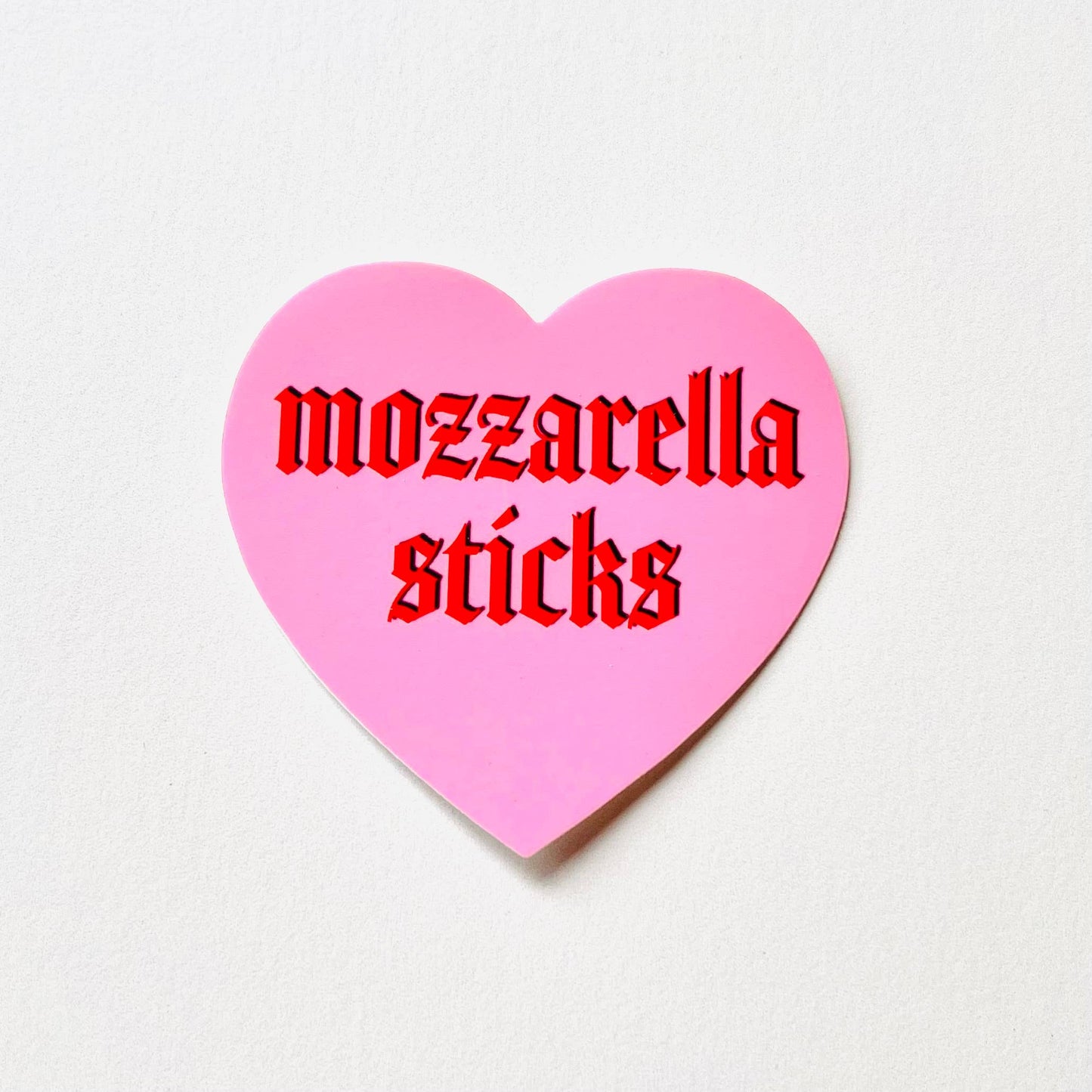 Mozzarella Sticks Heart Sticker