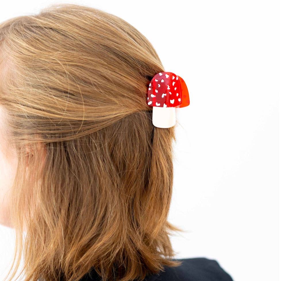 Mini Mushroom Hair Clip