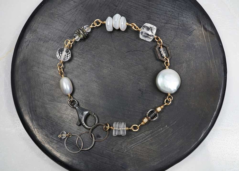 Pearls & Quartz Mixed Bracelet