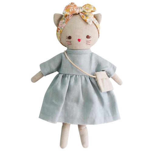 Grey Linen Mini Lilly Kitty