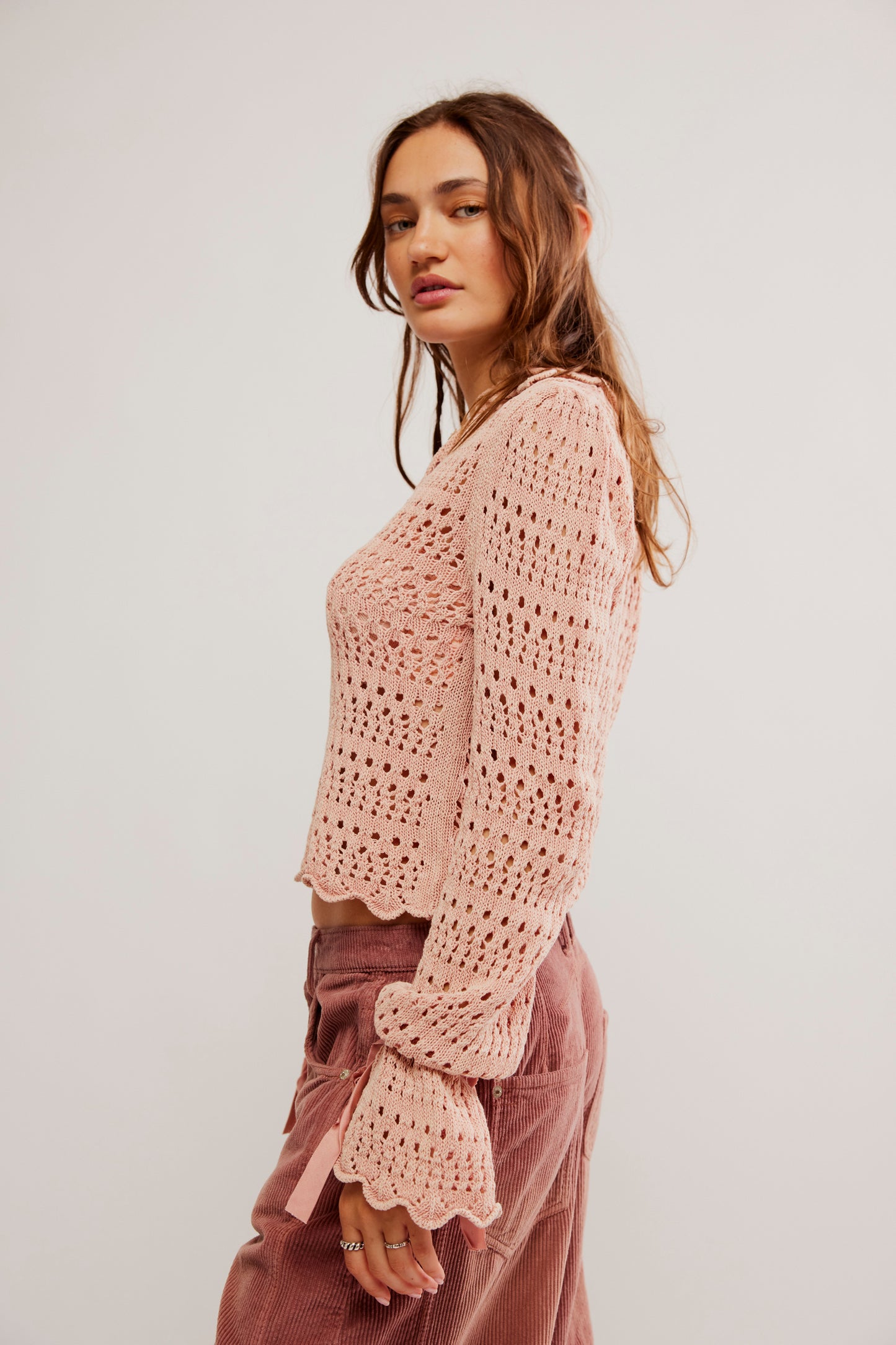 Pointelle Pullover