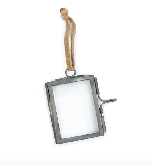 Small Glass Hanging Picture Frame Ornament