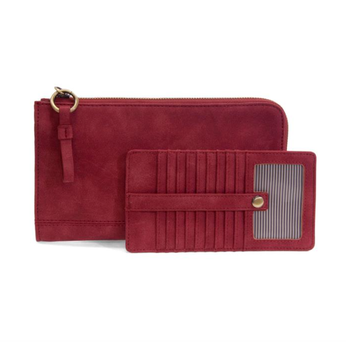 Faux Suede Karina Convertible Wristlet & Wallet