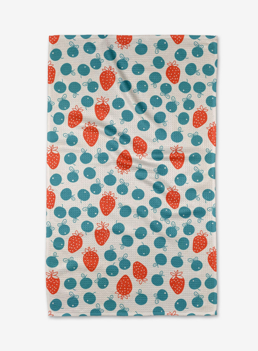 Star Spangled Berry Tea Towel