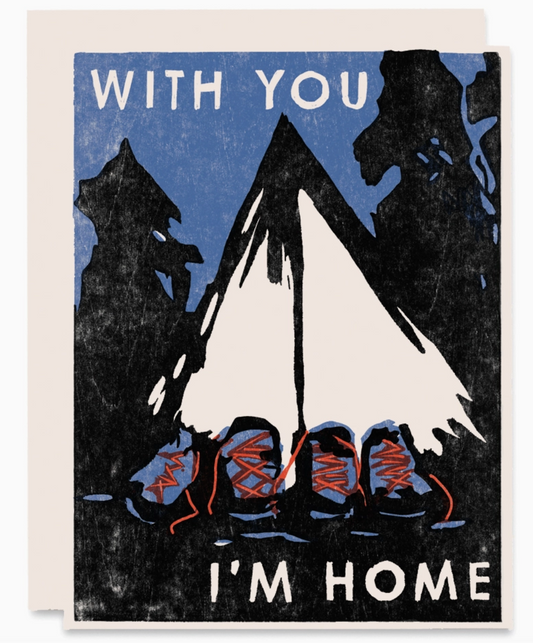 With You I'm Home Romance Card