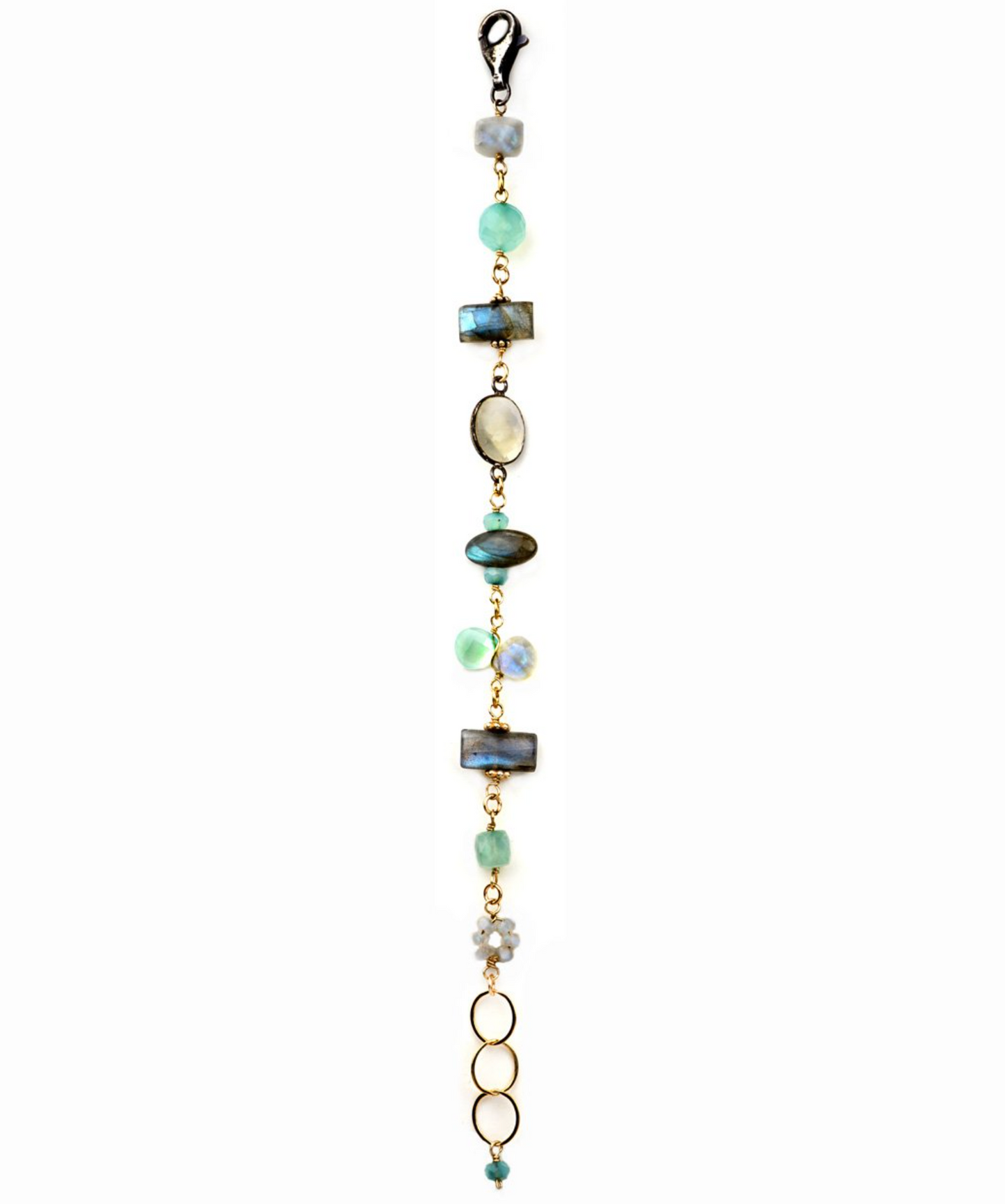 Chalcedony and Gold Bracelet