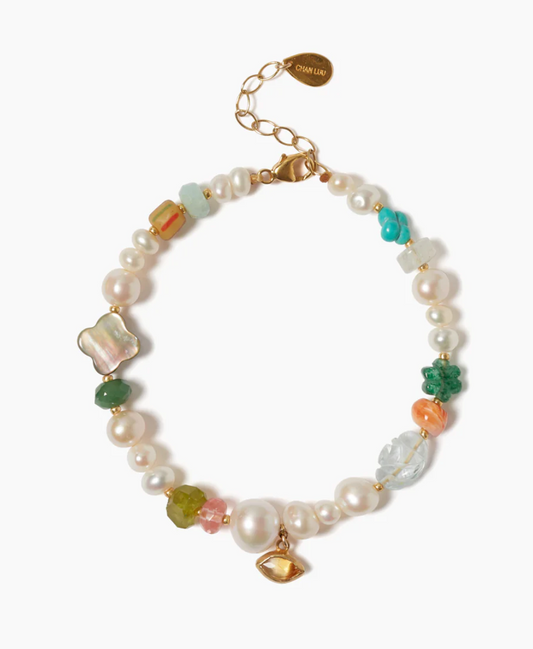 Jardin Bracelet White Pearl Mix