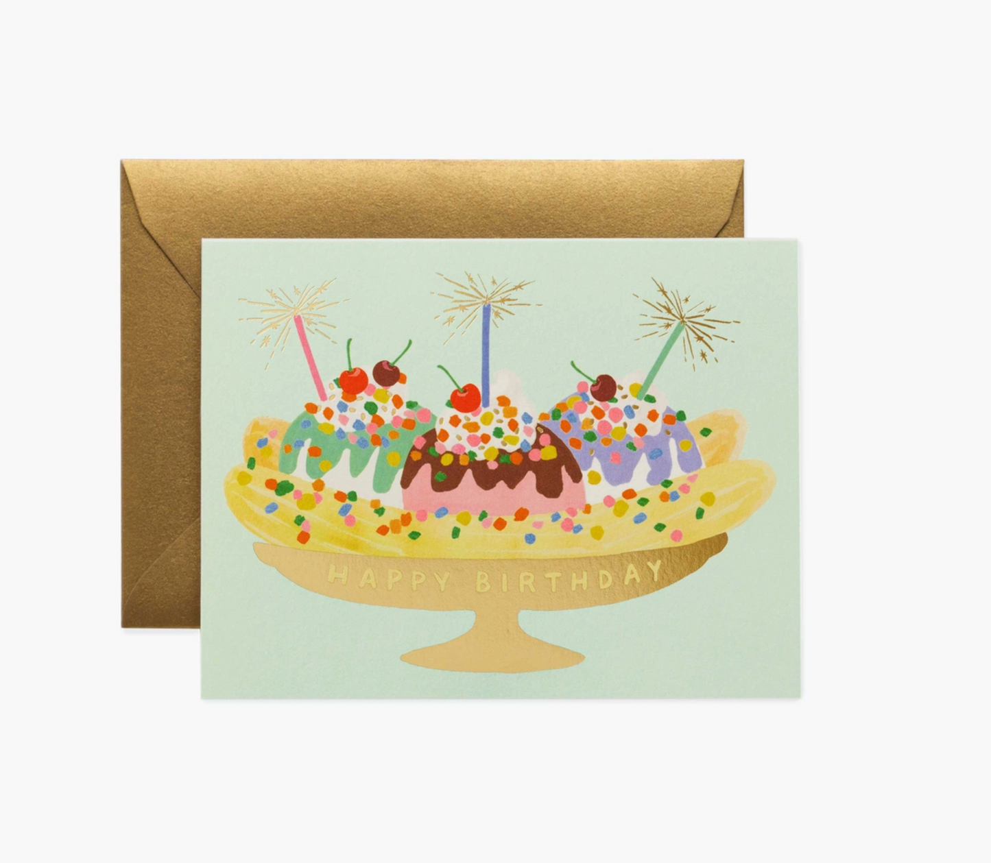 Banana Split Birthday Card