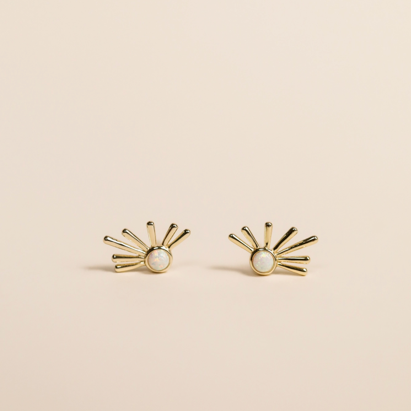 Sun Ray Stud Earrings