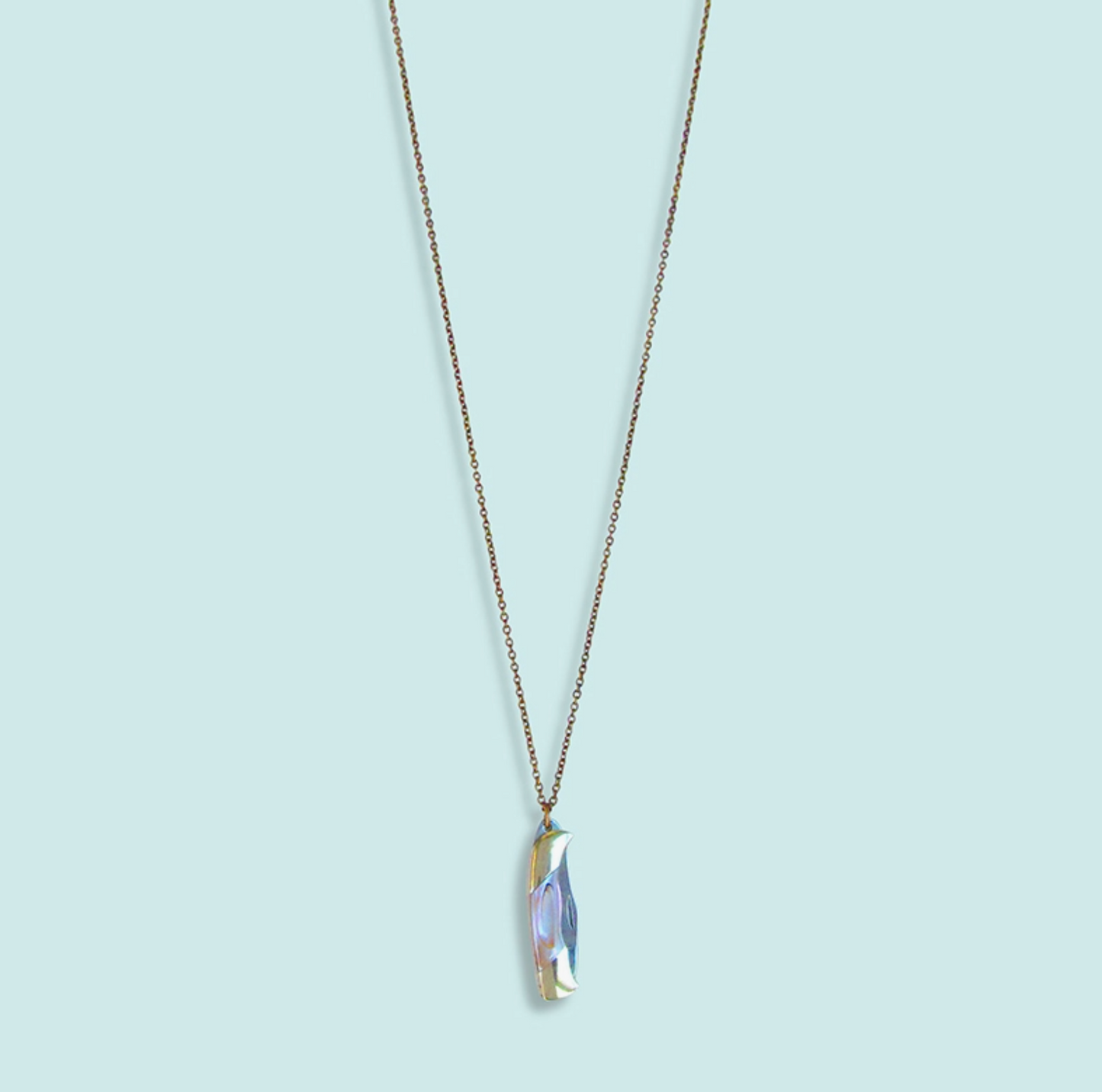 Shell Handled Abalone Knife Necklace