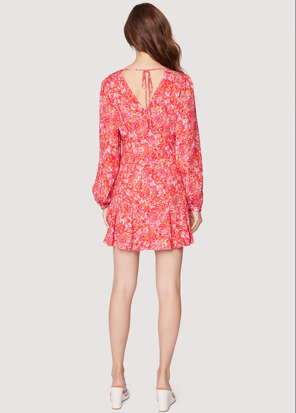 Petal Patch Long Sleeve Mini Dress