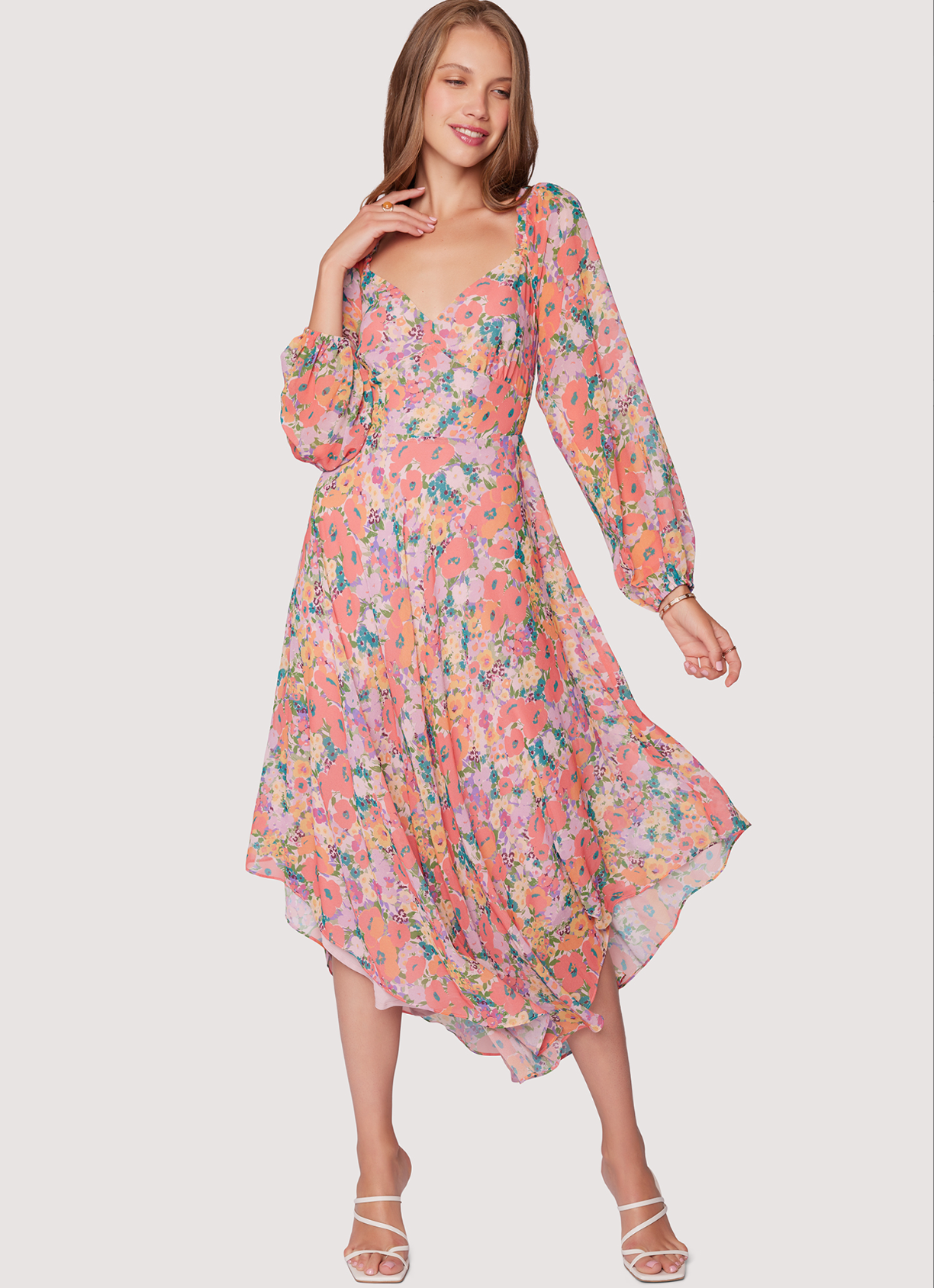 Floral Bliss Midi Dress