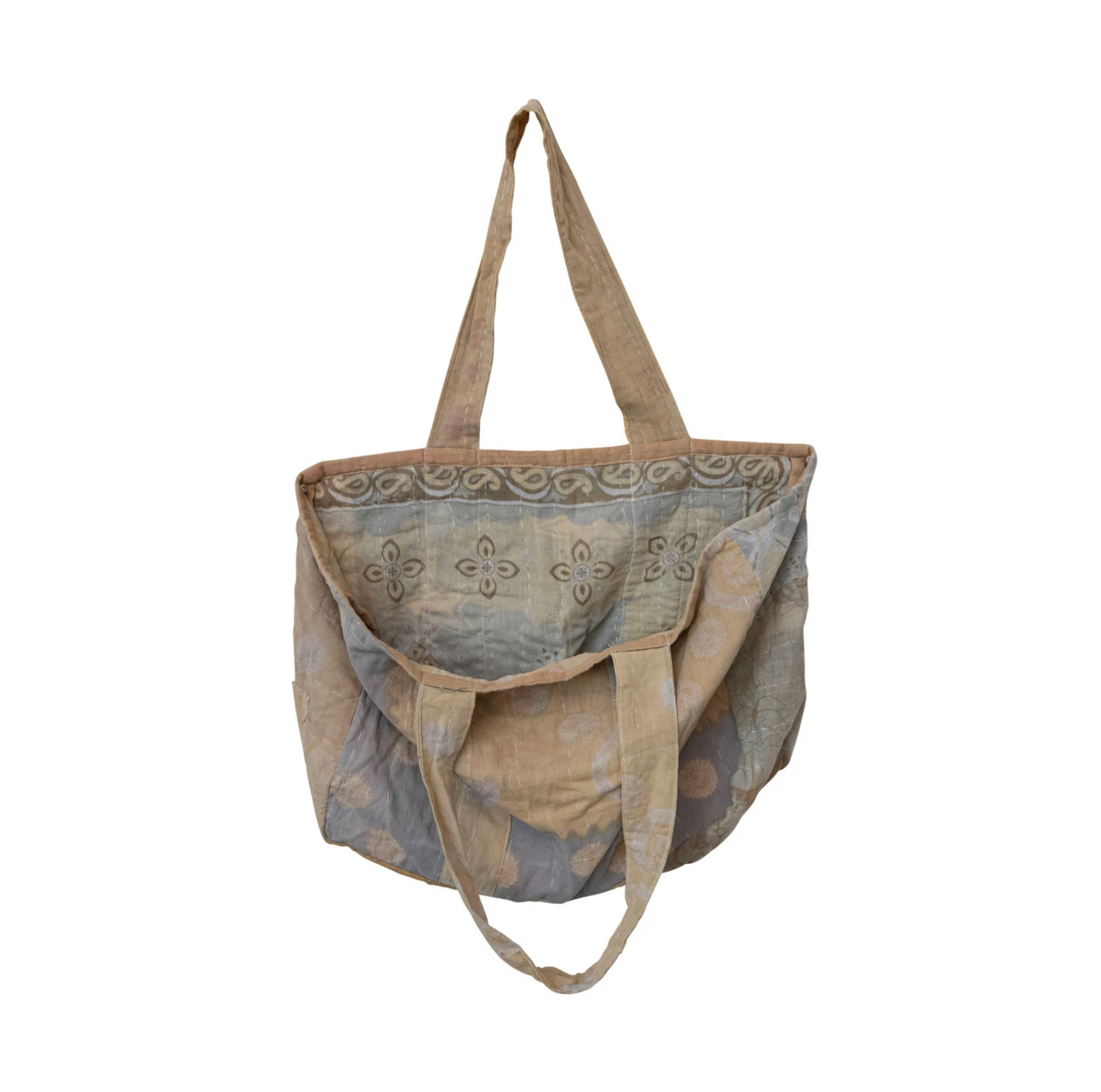 Vintage Cotton Kantha Tote Bag