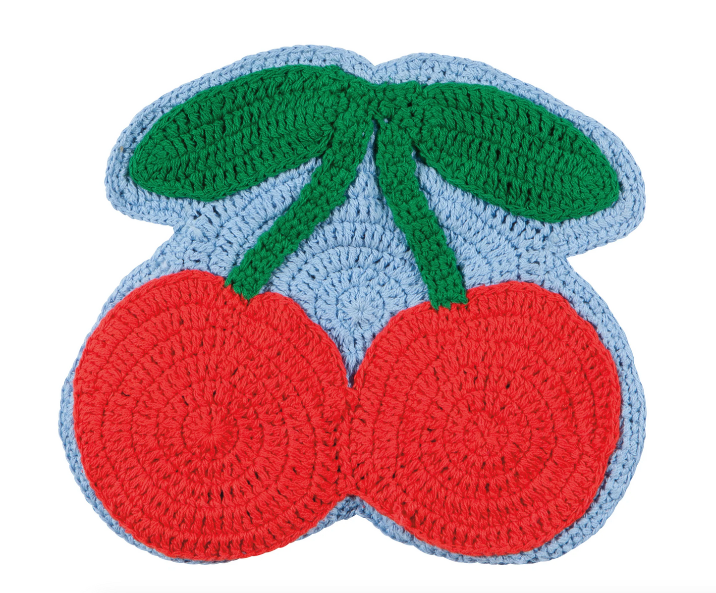 Very Cherry Crocheted Trivet