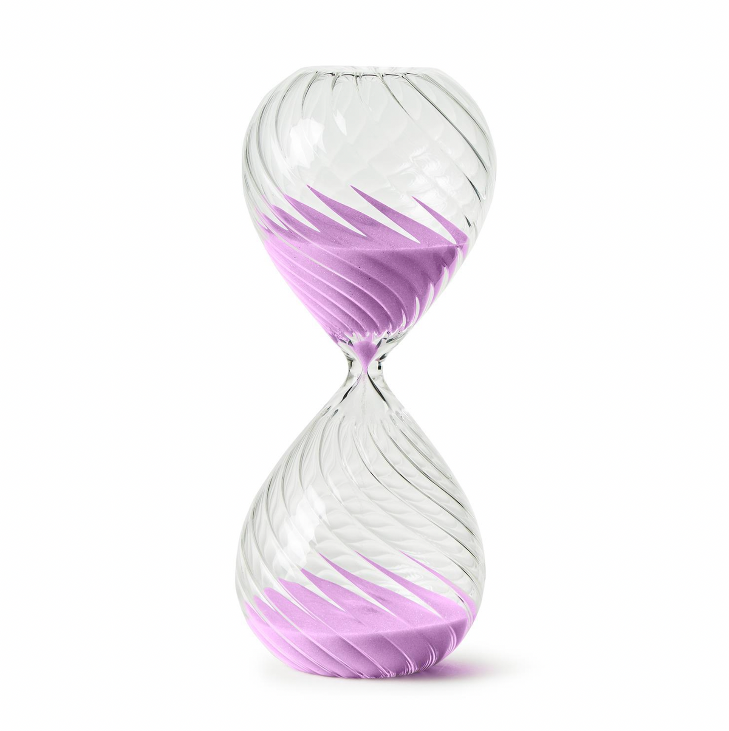 Handblown Swirled Hourglass