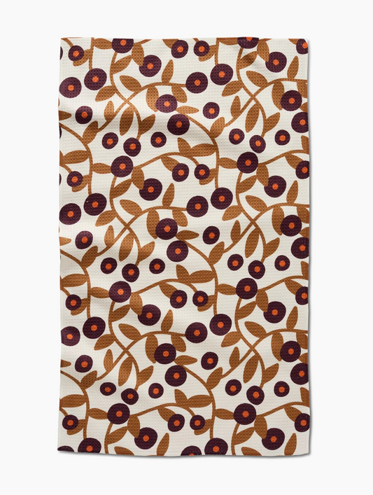 Swirling Vines Tea Towel