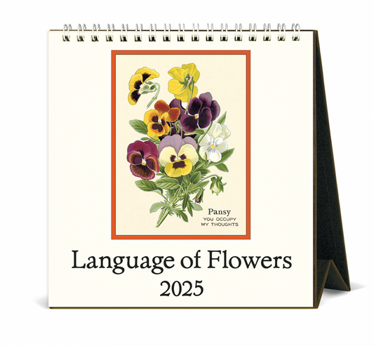 Language of Flowers 2025 Desk Calendar