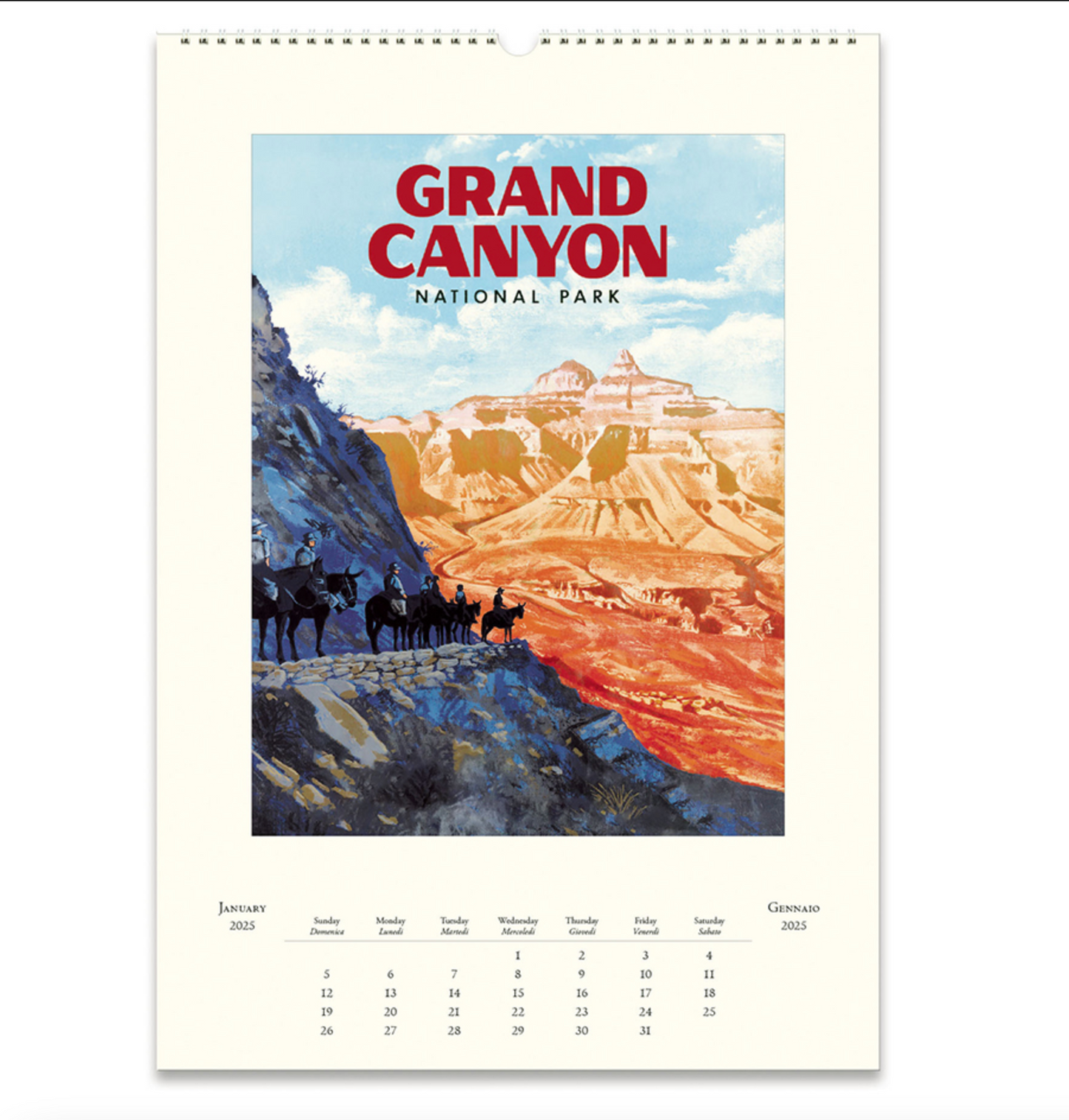 National Parks 2025 Wall Calendar