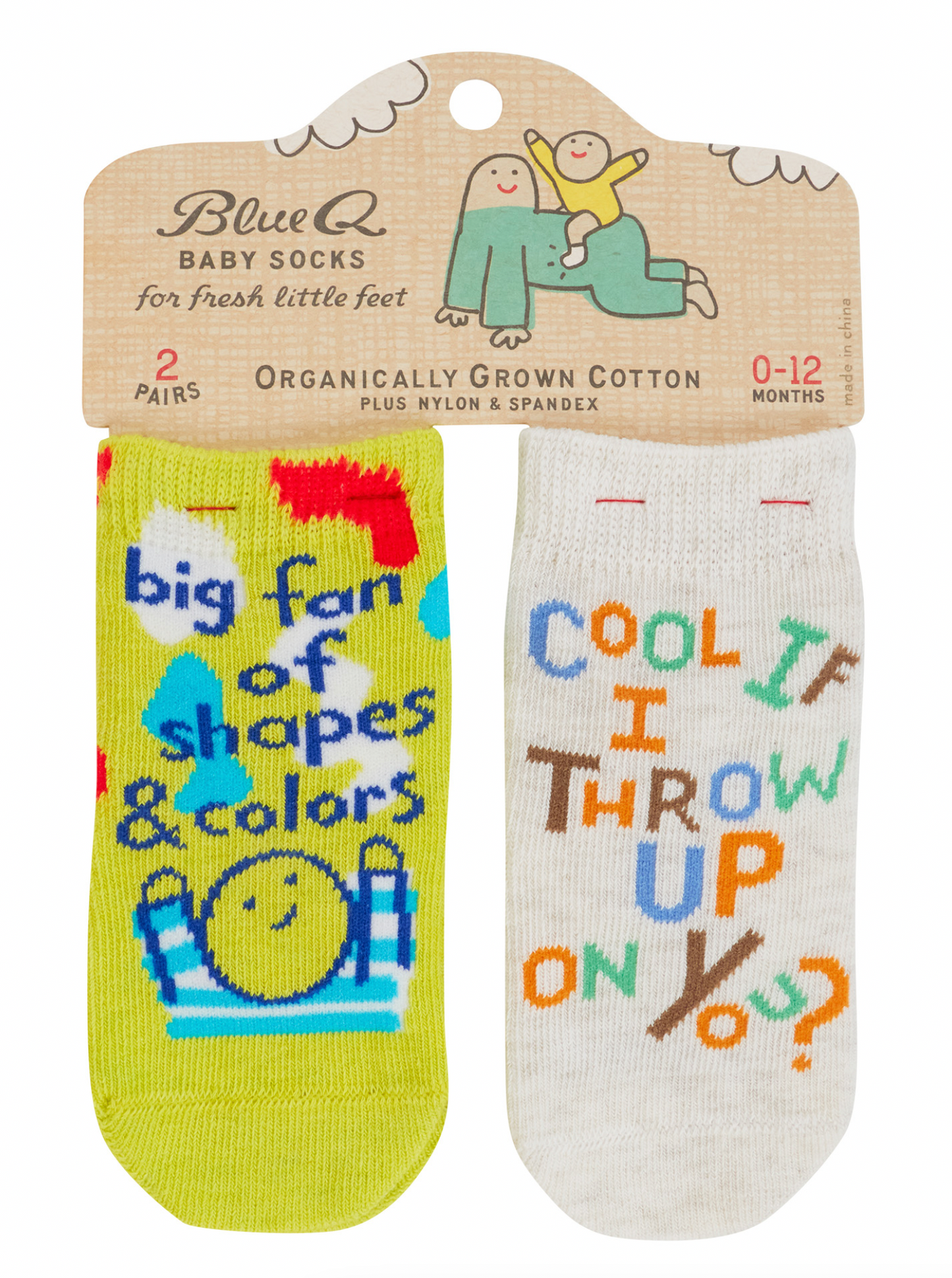 Shapes, Colors/Throw Up Baby Socks