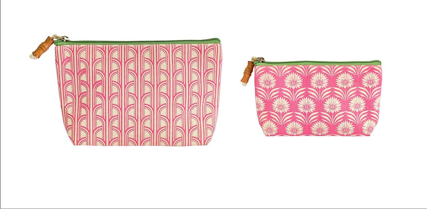 Palm Deco Pouches (Set of 2)