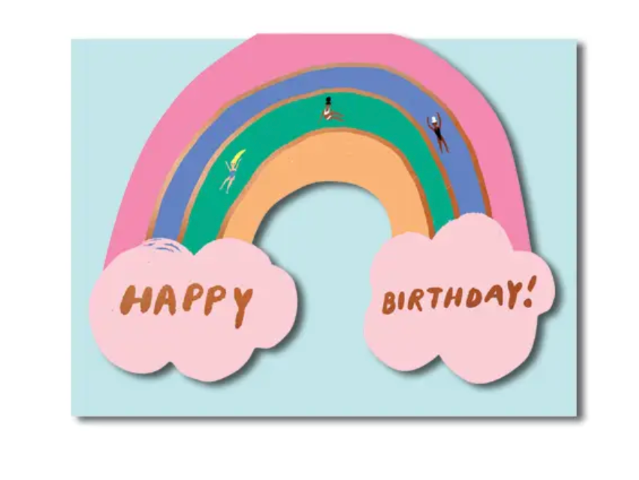 Rainbow Shaped Birthday Card