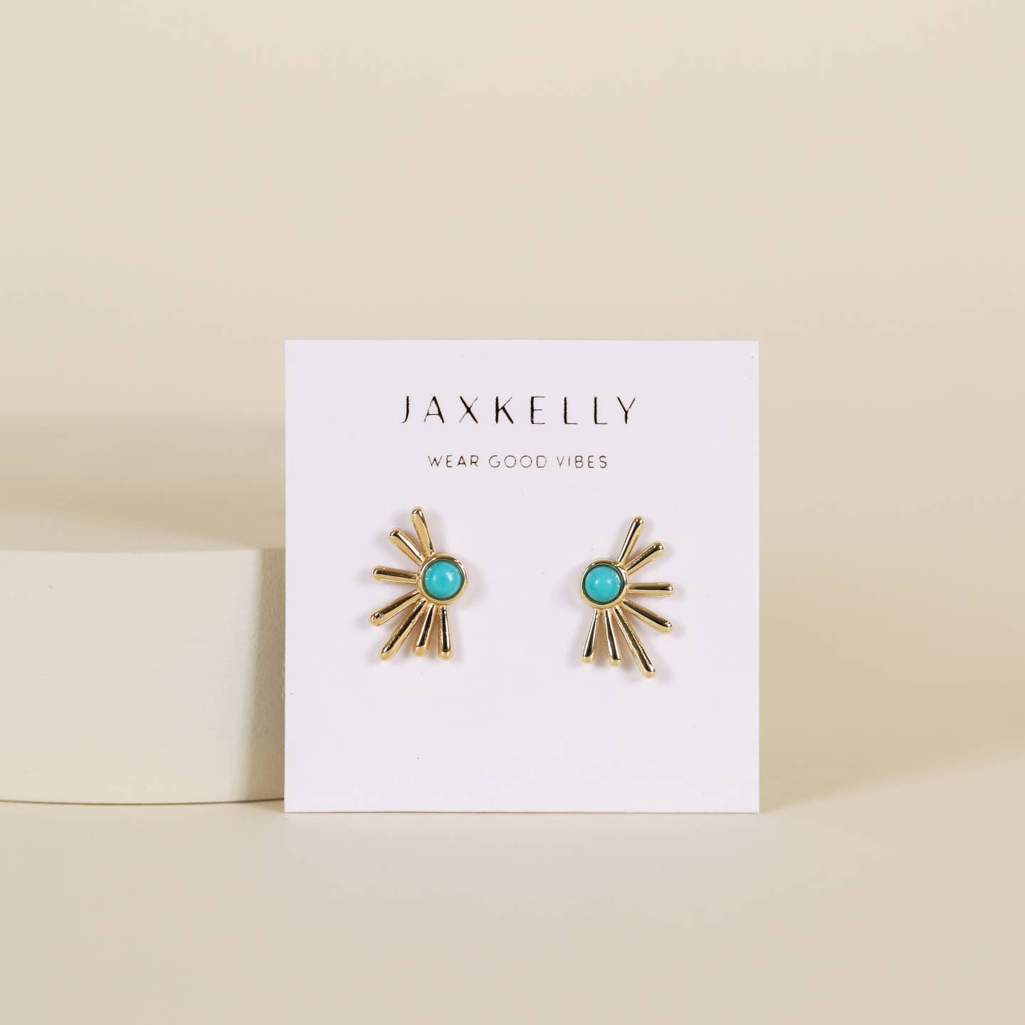 Sun Ray Stud Earrings