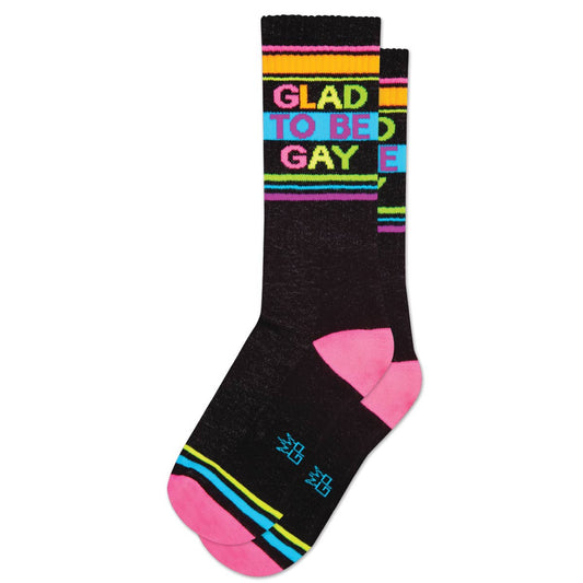 Glad To Be Gay Gym Crew Socks