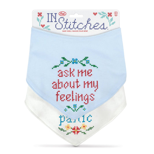 In Stitches Teething Bibs - Set of 2