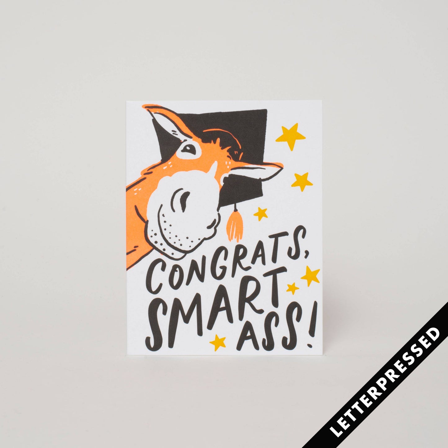 Smart Ass Grad Letterpress Card