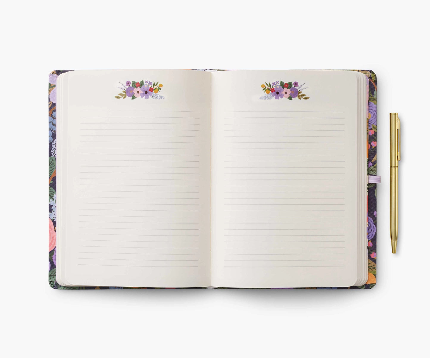 Violet Garden Party Journal with Pen