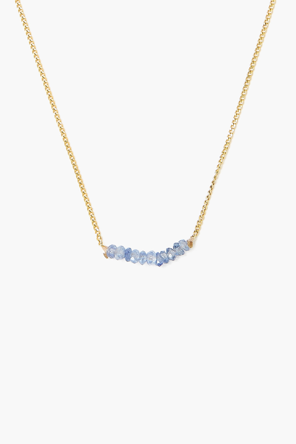 Delicate Crystal Row Necklace