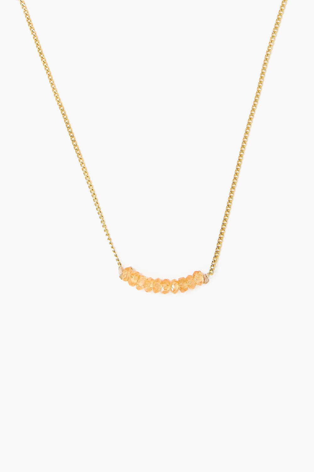 Delicate Crystal Row Necklace