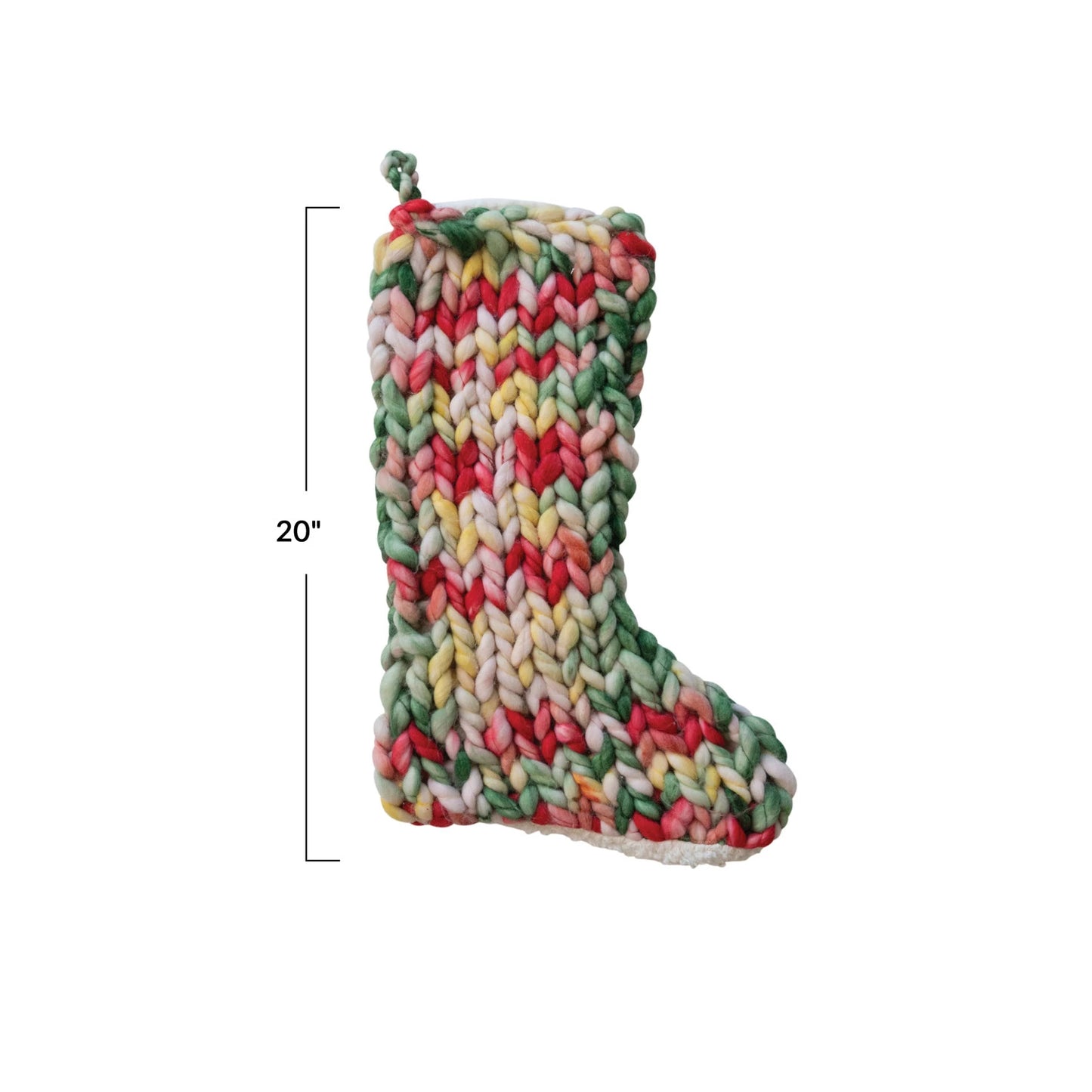 Hand-Woven Knit Stocking