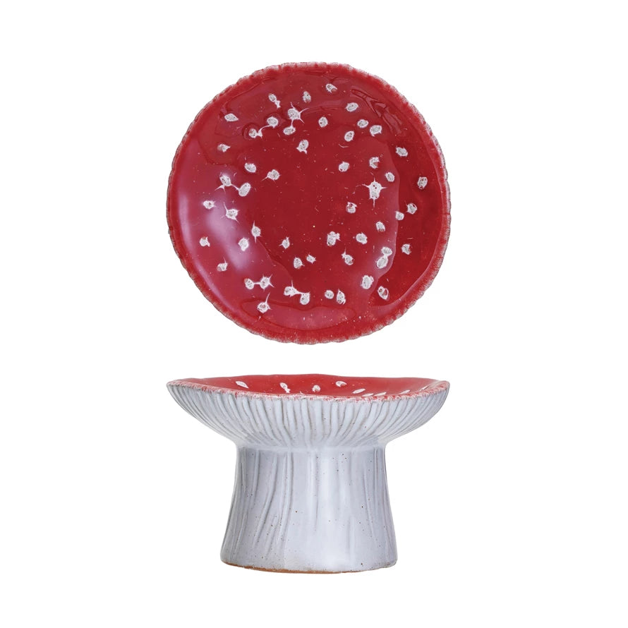 Maisie Stoneware Mushroom Shaped Pedestal