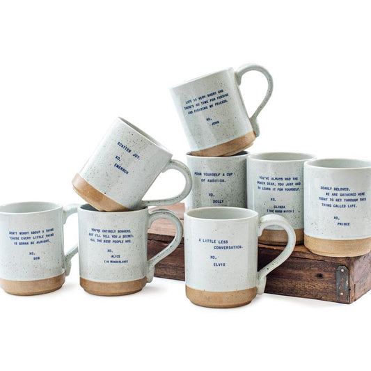 XO Ceramic Quote Mugs