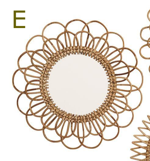 Rattan Mirror