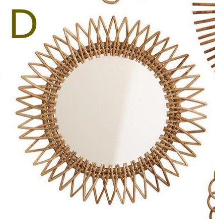 Rattan Mirror