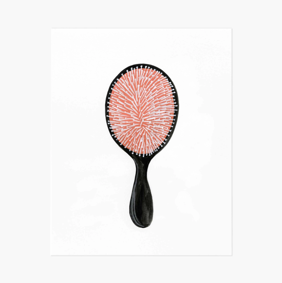 Hairbrush Art Print