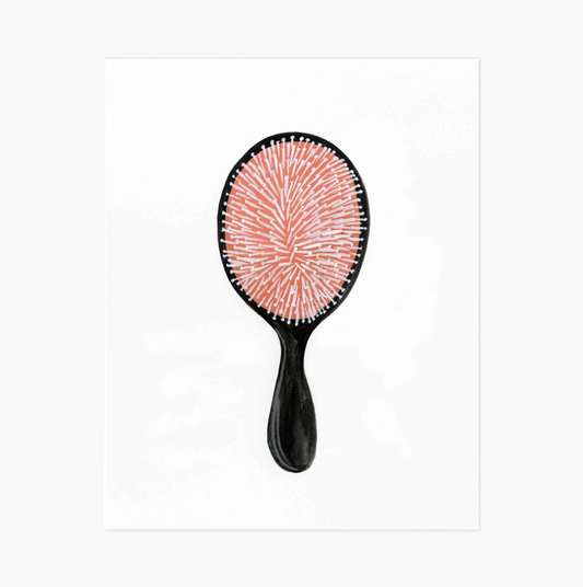 Hairbrush Art Print